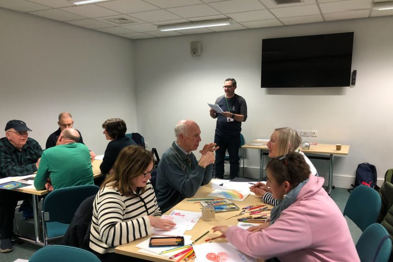 Jason leading a creative workshop