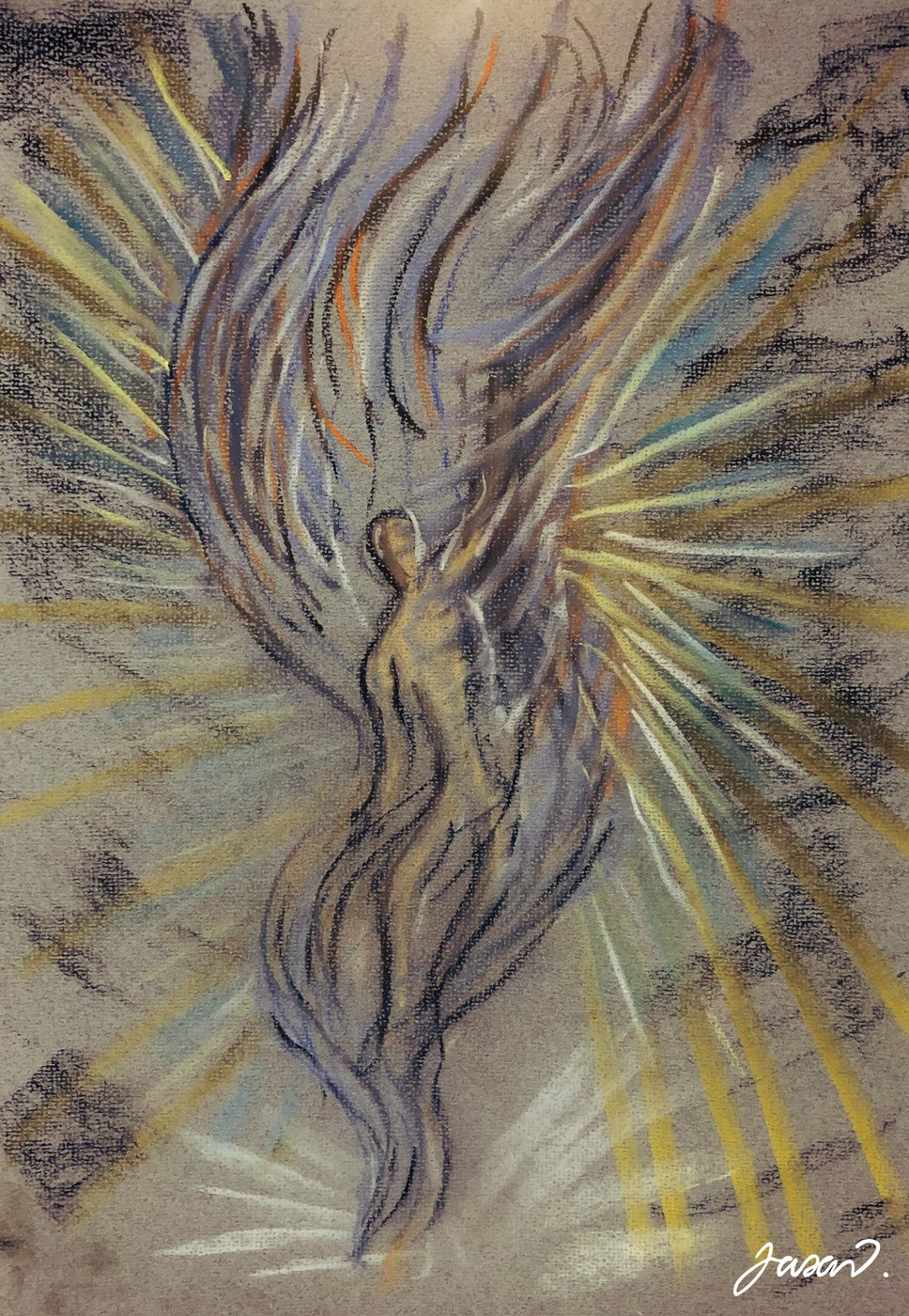 Pastel drawing by Jason