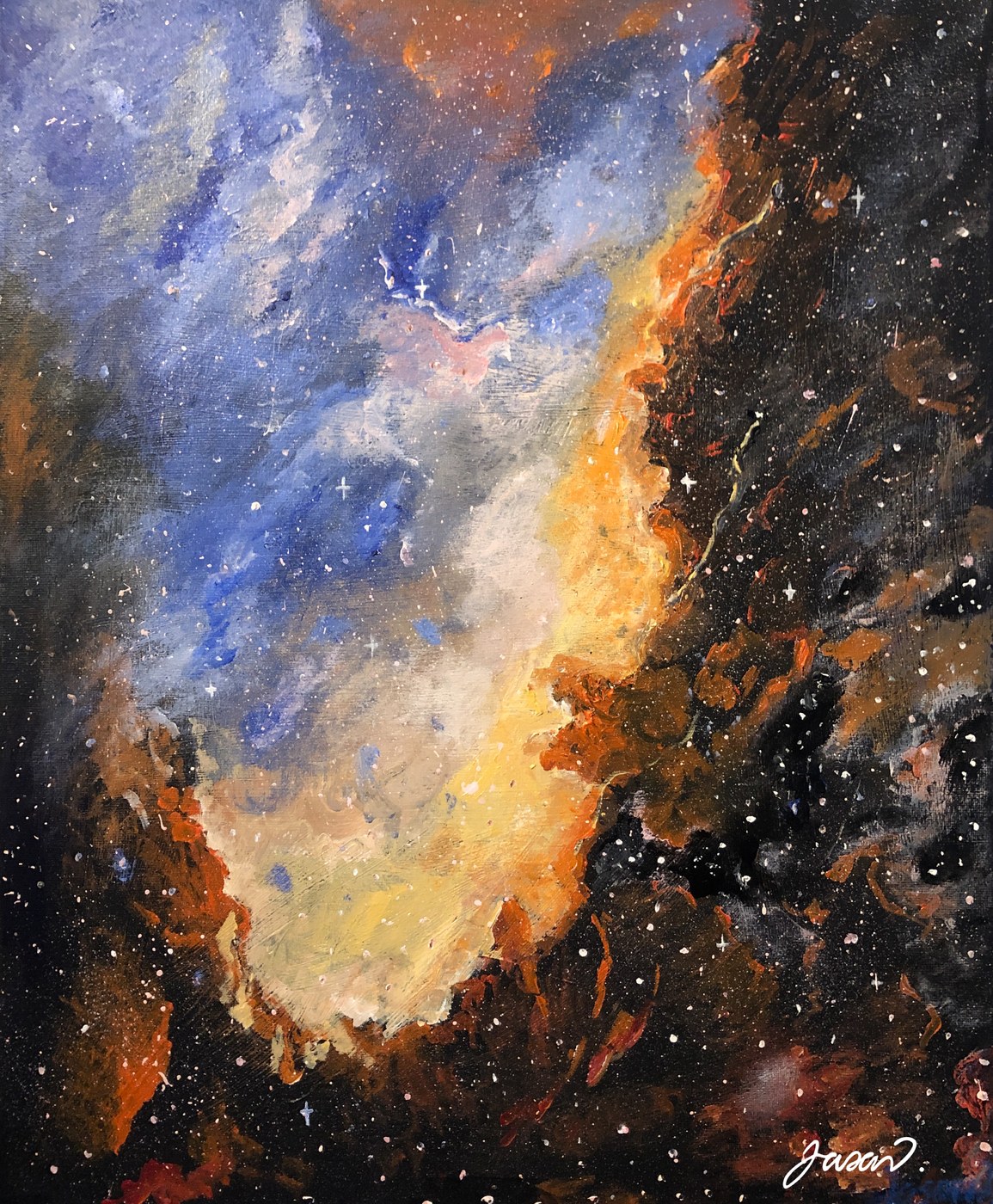 Acrylic painting by Jason